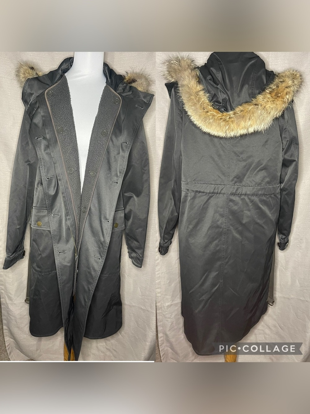 Marc by Marc Jacobs Standard Supply Sherpa Lined Hooded Parka Coat Size M